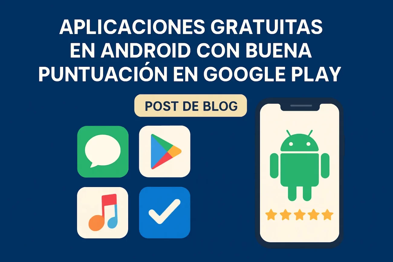aplicaciones gratuitas en Android con buena puntuación en Google Play