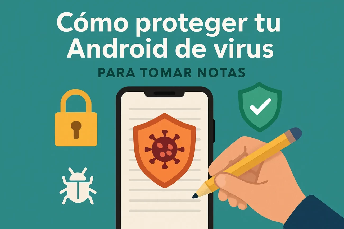 como-proteger-tu-Android-de-virus-para-tomar-notas - AndroidMarketApps cómo proteger tu Android de virus para tomar notas