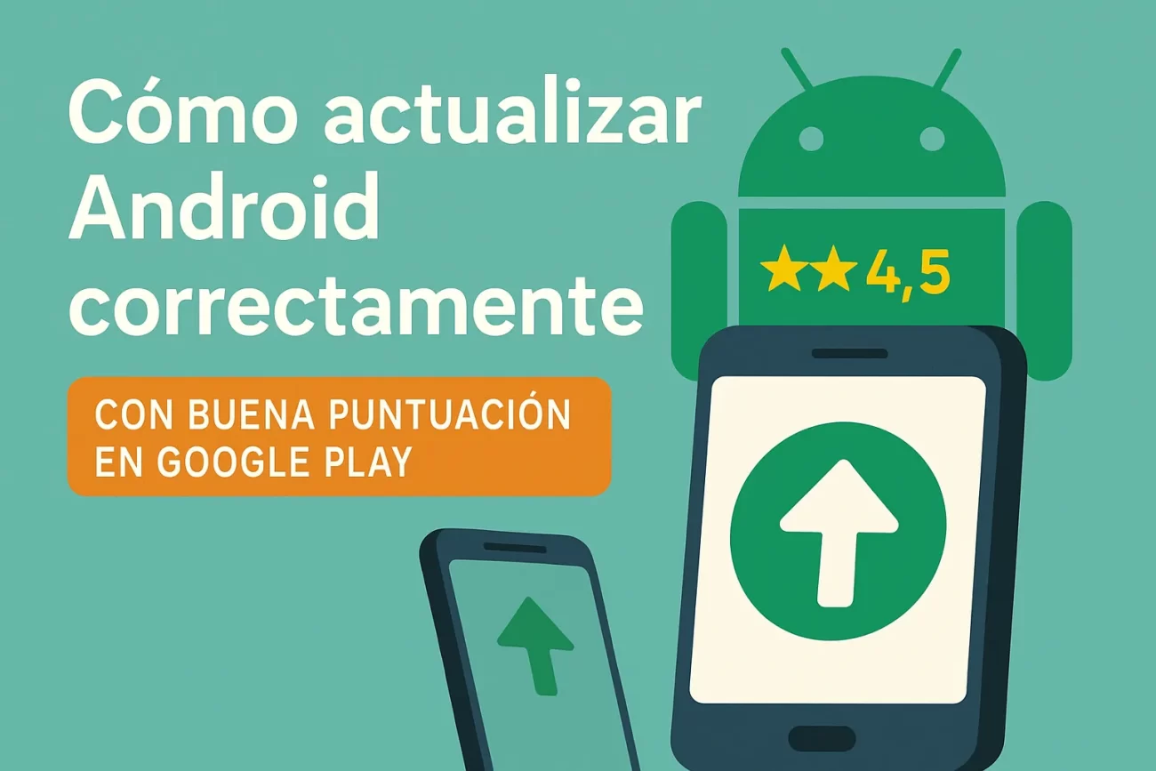 cómo actualizar Android correctamente con buena puntuación en Google Play