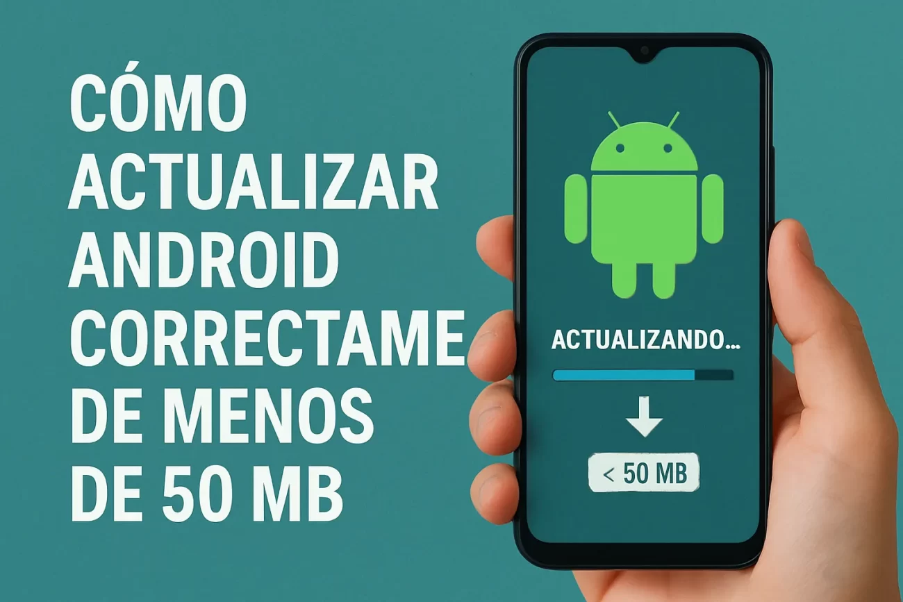 cómo actualizar Android correctamente de menos de 50 MB