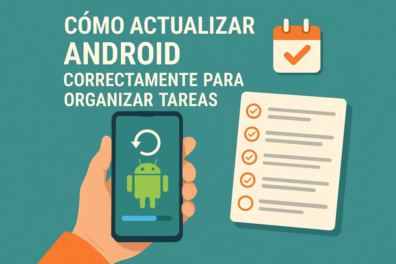 cómo actualizar Android correctamente para organizar tareas
