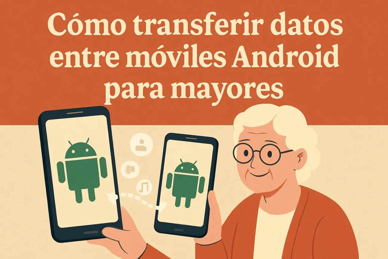cómo transferir datos entre móviles Android para mayores