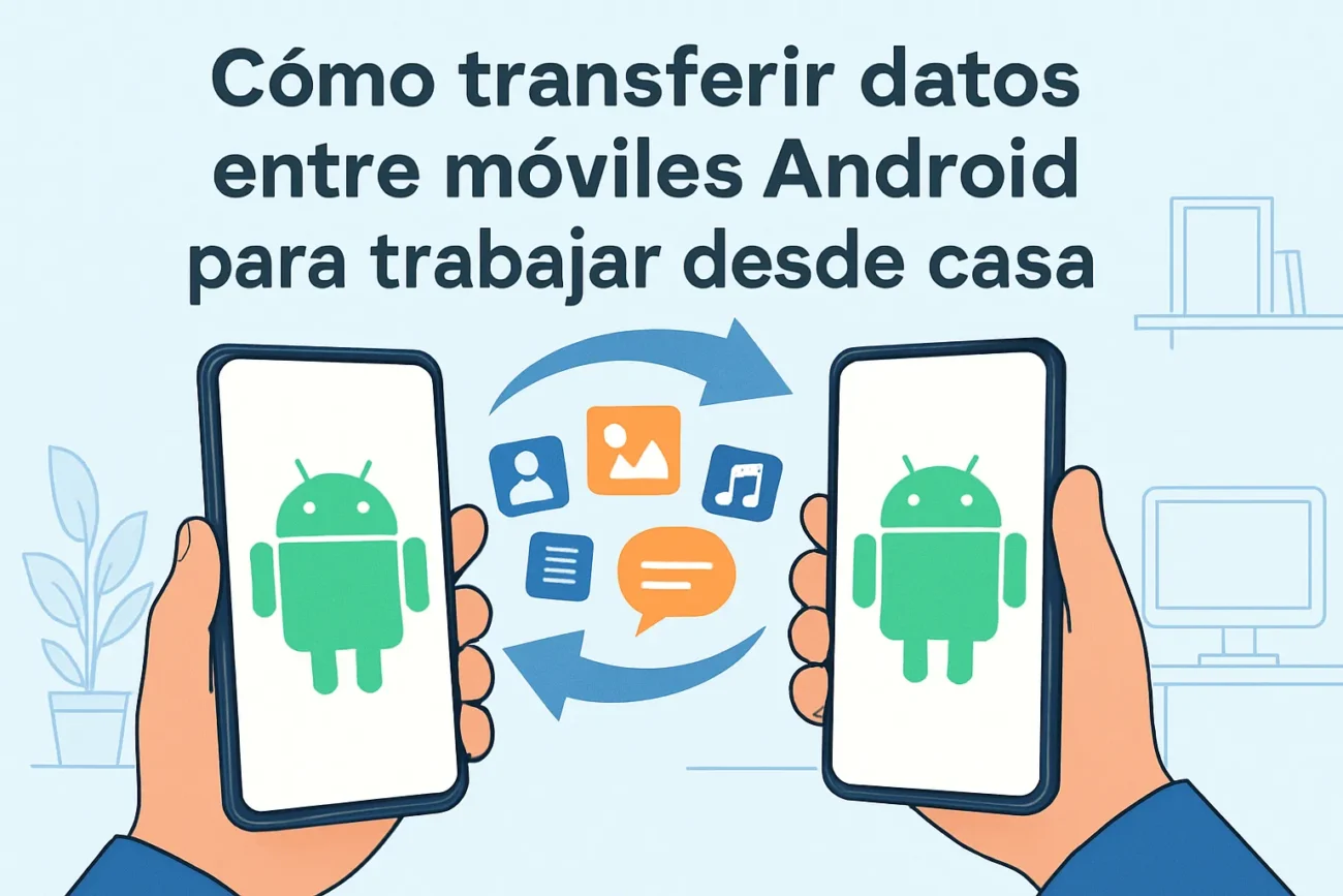cómo transferir datos entre móviles Android para trabajar desde casa