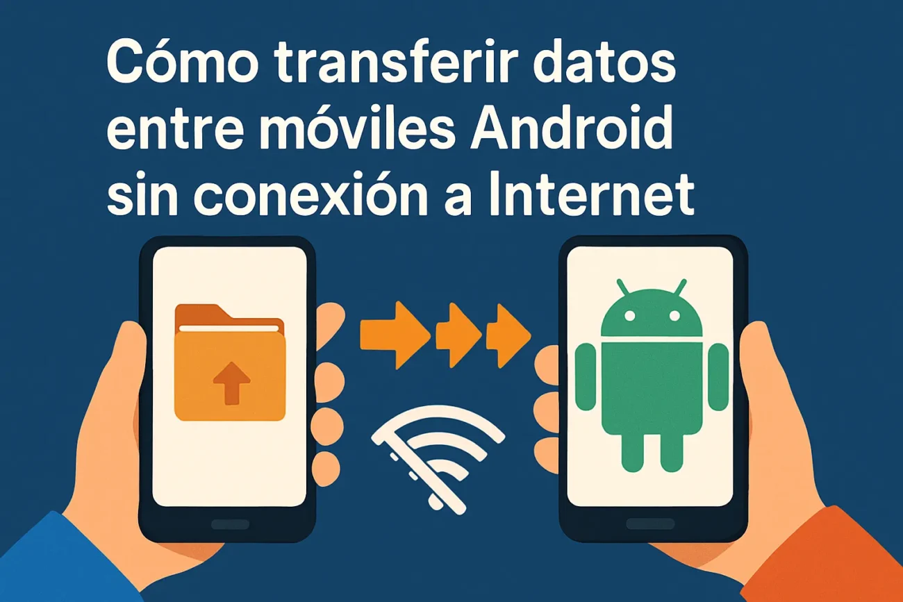 cómo transferir datos entre móviles Android sin conexión a internet