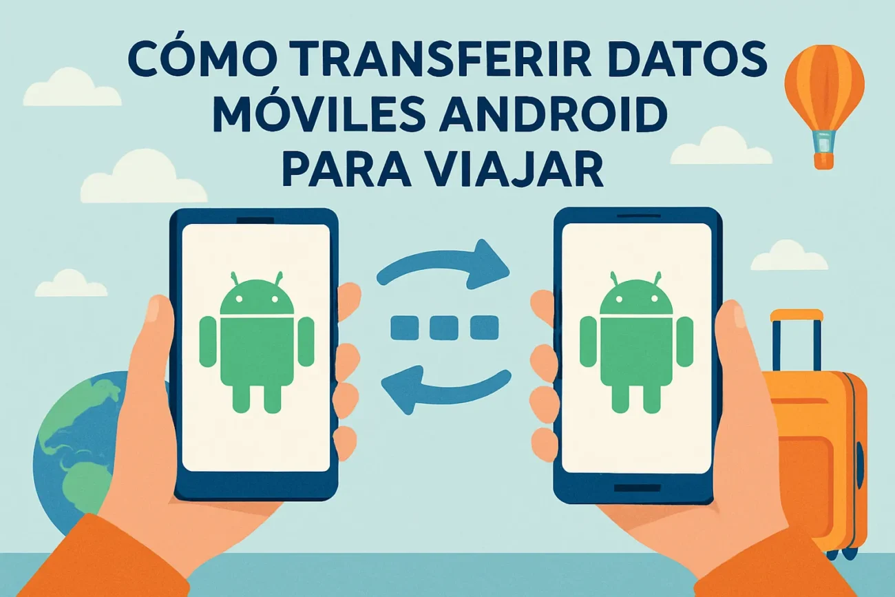 cómo transferir datos entre móviles Android para viajar