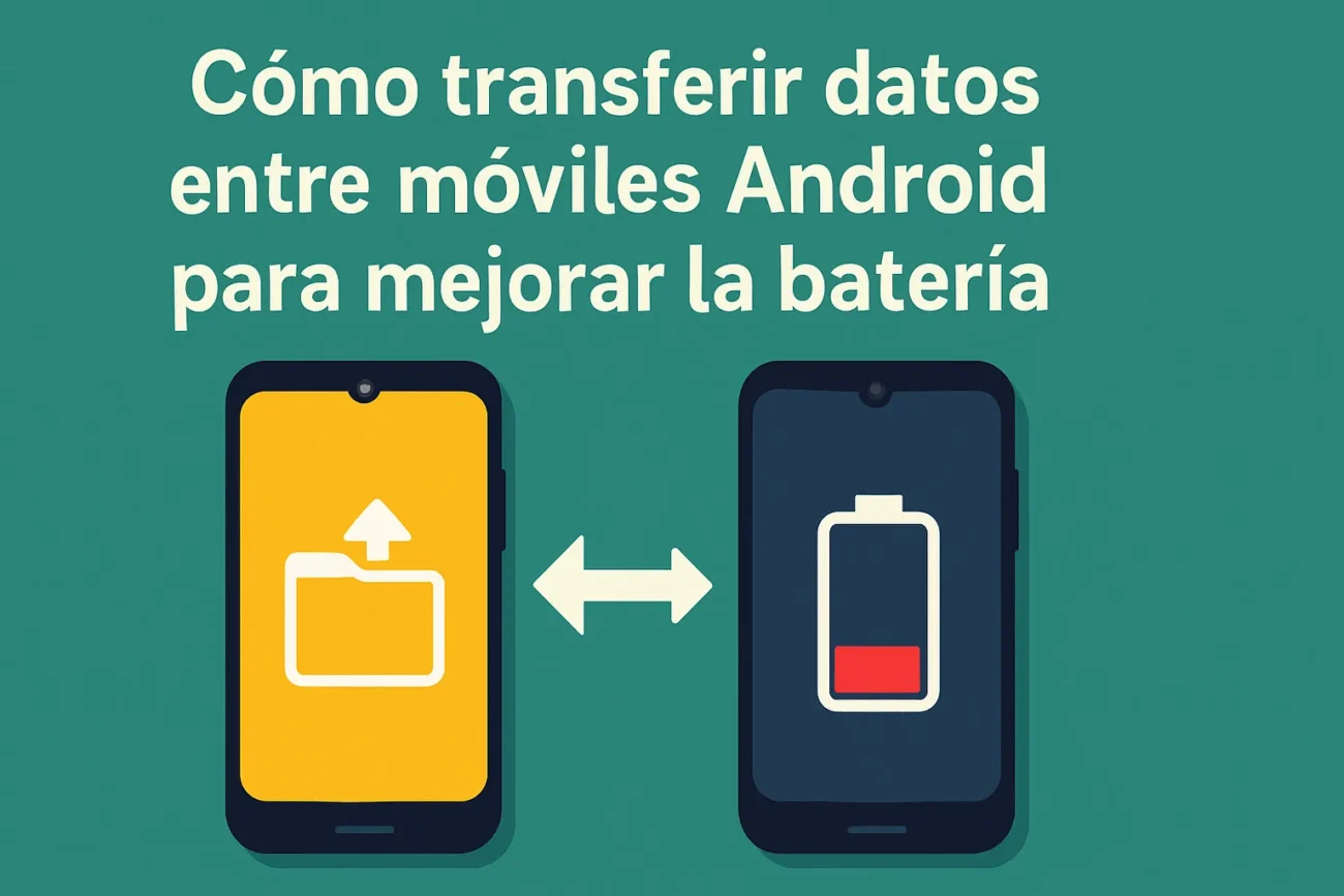 cómo transferir datos entre móviles Android para mejorar la batería