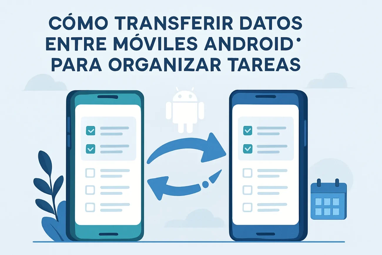cómo transferir datos entre móviles Android para organizar tareas