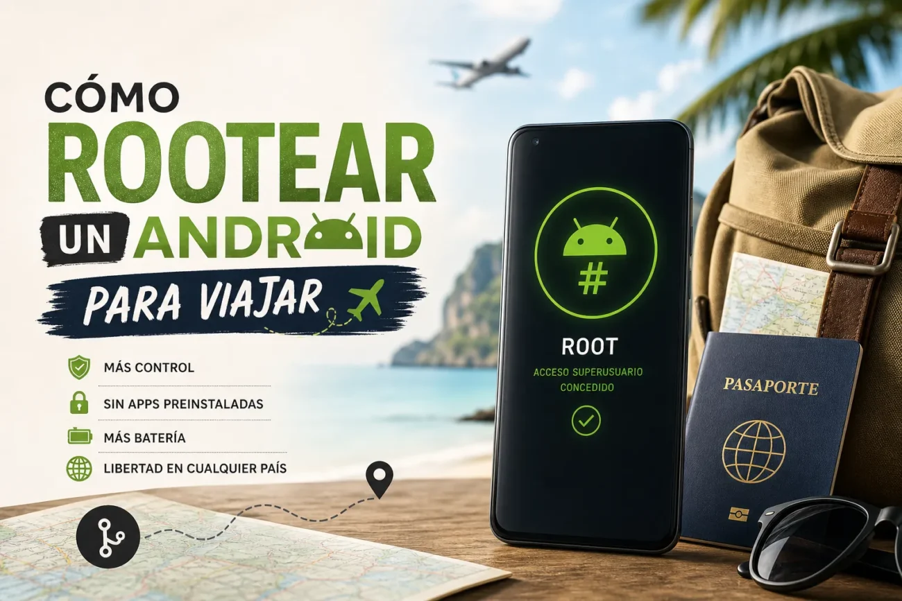 cómo rootear un Android para viajar