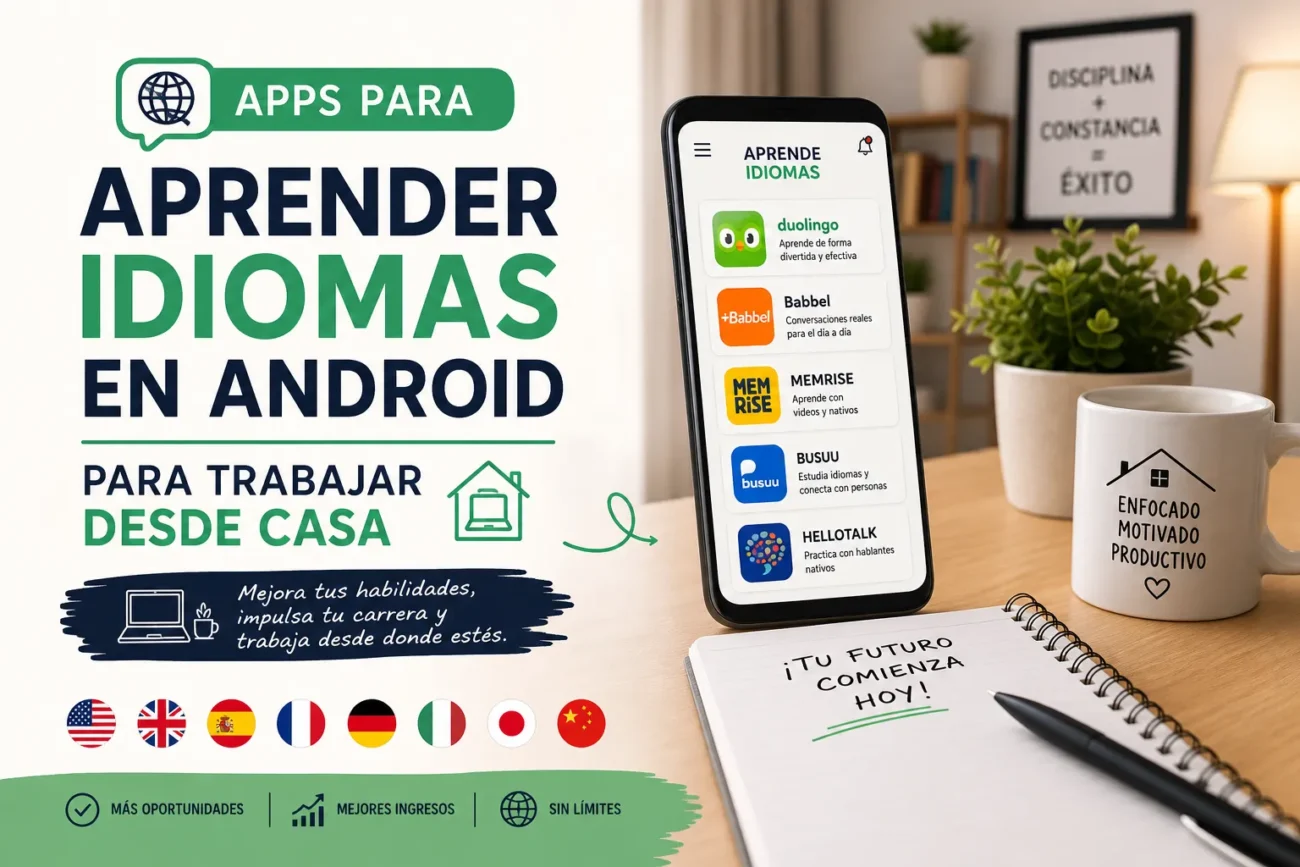 apps para aprender idiomas en Android para trabajar desde casa