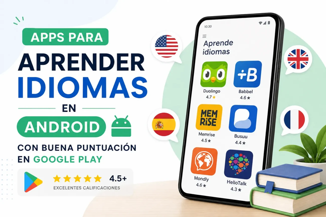 apps para aprender idiomas en Android con buena puntuación en Google Play