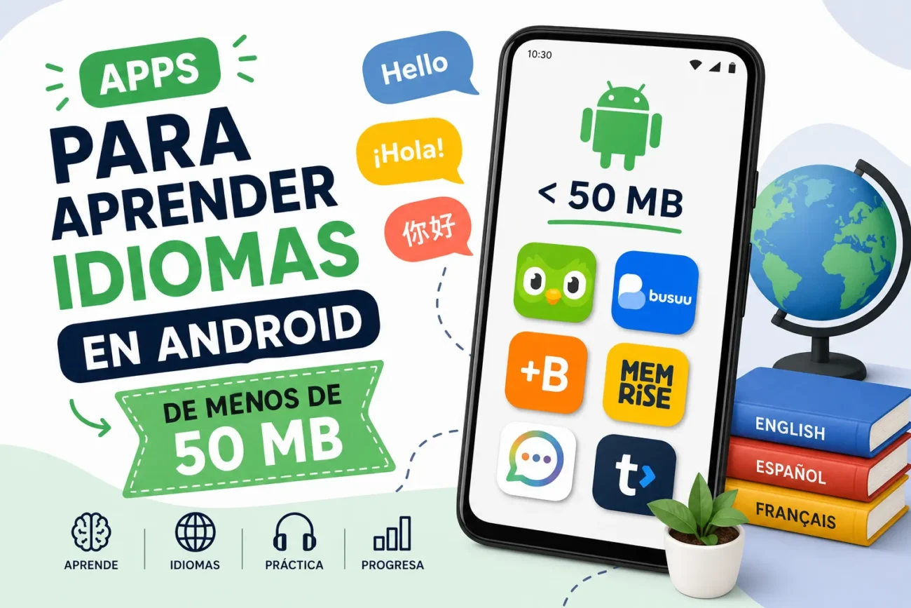 apps para aprender idiomas en Android de menos de 50 MB